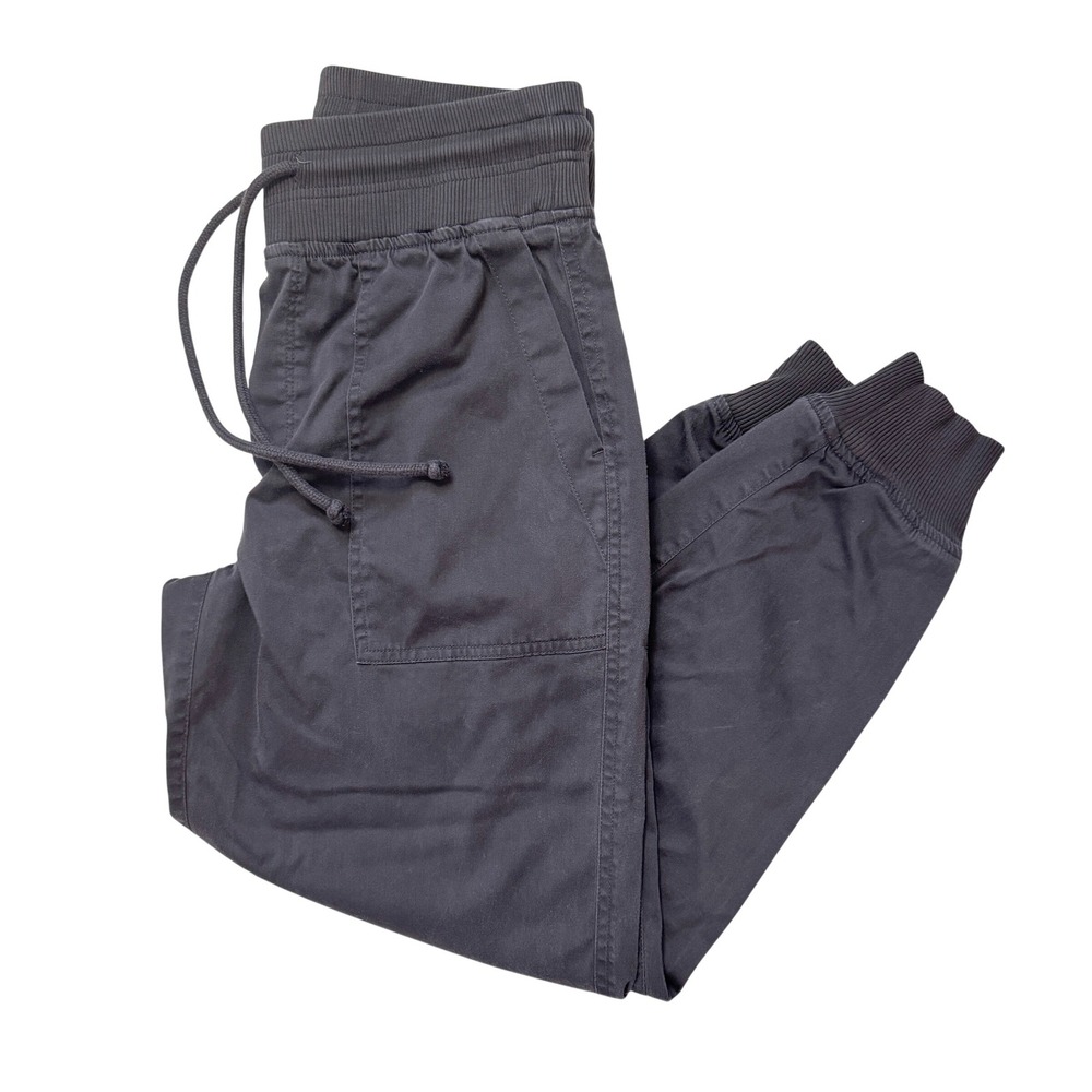 Lou & Grey Charcoal Gray Lyocell Blend Drawstring Jogger Pants Womens‎ Small
